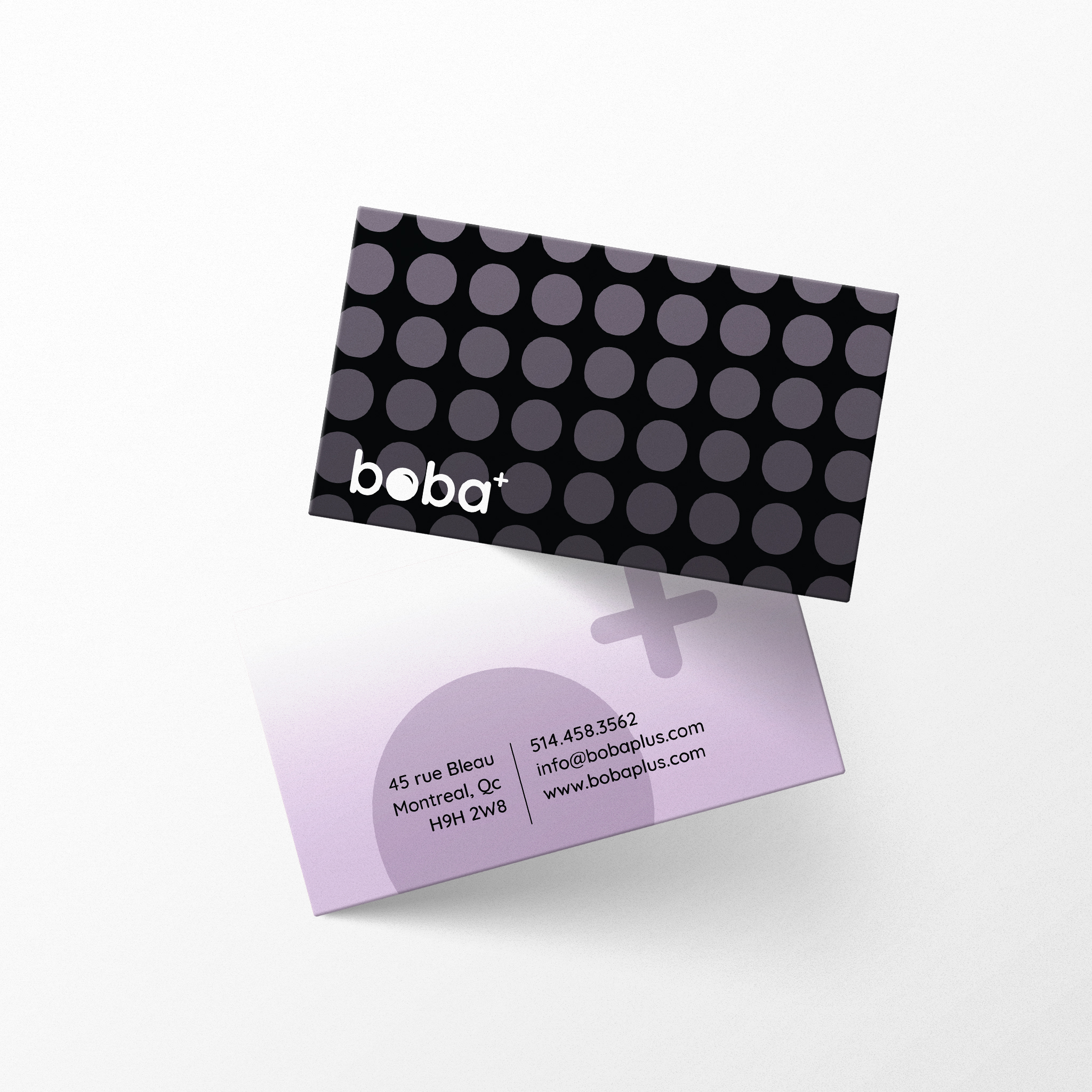 boba plus business card